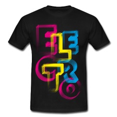 T-shirt Electro color
