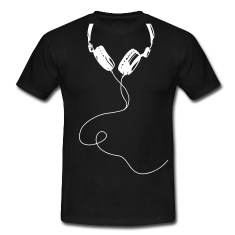 T-shirt casque DJ
